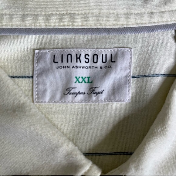 Linksoul Tempus Fugit short sleeve polo sz XXL - Picture 8 of 10